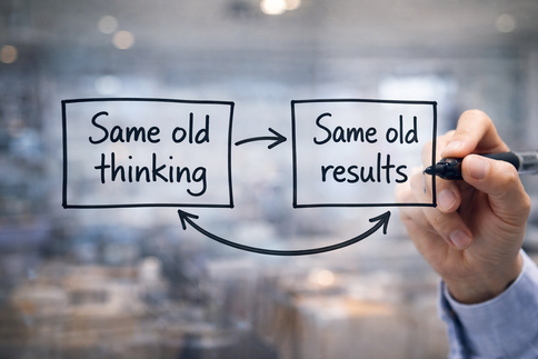 Illustration of uncertainty and figuring out where to begin